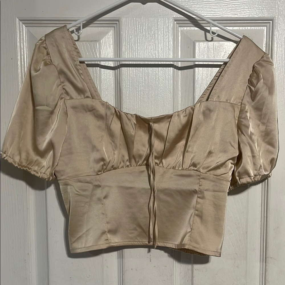 Elegant Cream Women's Top